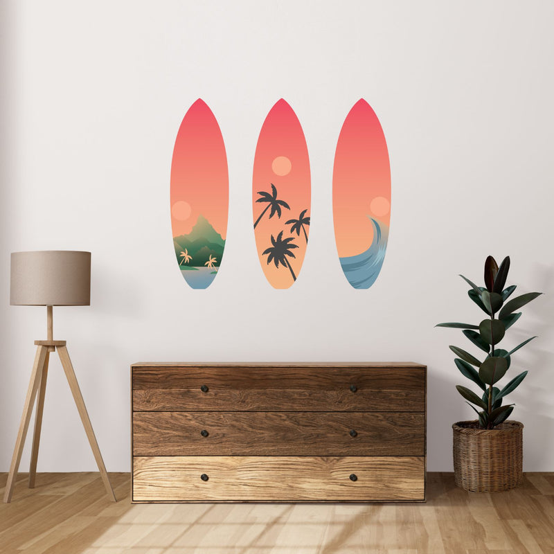 Surf is up! Three Surfboards