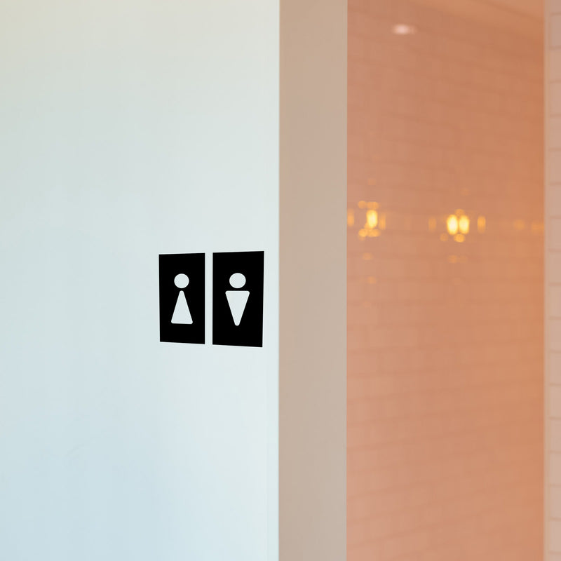 Abstract Toilet symbols