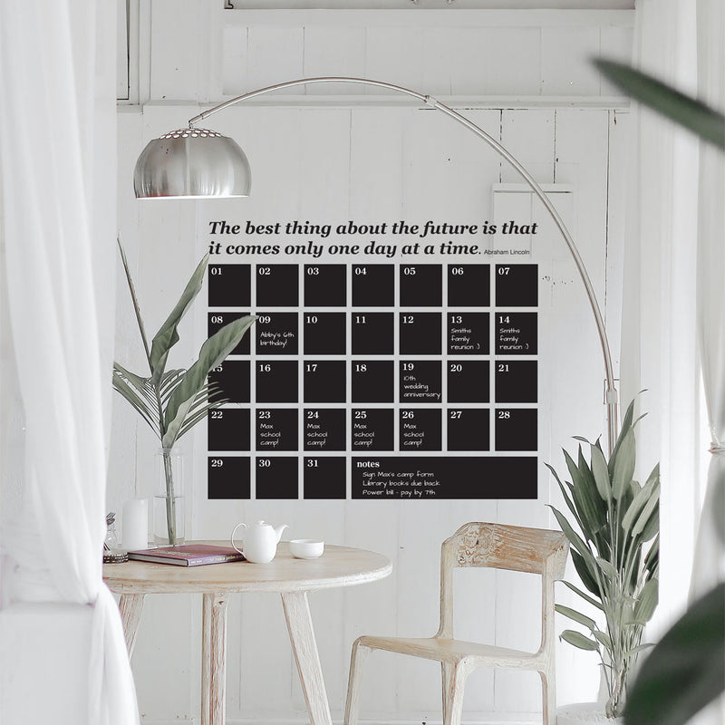 Monthly Blackboard Calendar