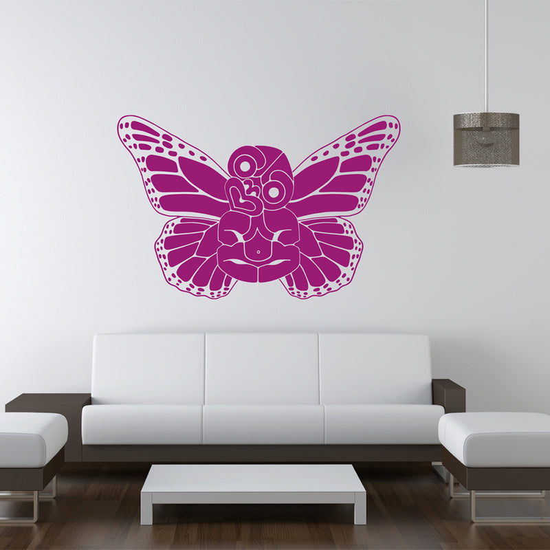 Monarch Butterfly-White Winged-Tiki by Brad Novak