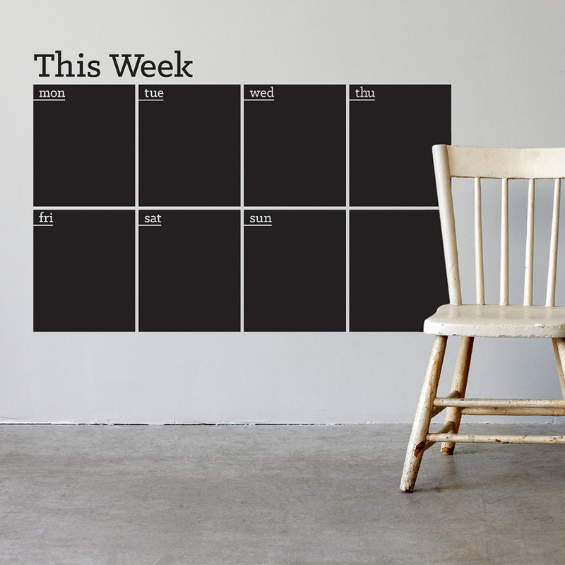 Weekly Blackboard Planner